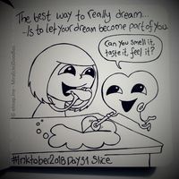 Day 31 - SLICE #Inktober2018 by elinap - Go to www.elinap.me/b-w-miracledoodles for more