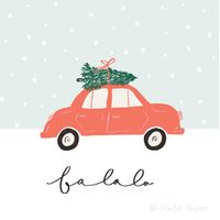 "fa la la" // Merry Days // @cratepaper