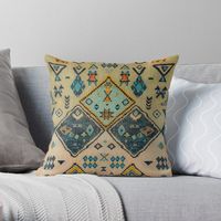 "Boho Oriental Traditional Handmade Moroccan Fabric Style " Throw Pillow for Sale by Arteresting | Redbubble