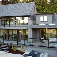 A beautiful custom home by Prodigy Development Services Ltd. with custom Westeck 4300 series windows, 425 patio slide, Grandview Multislide, all full finish black. Builder: Prodigy Development Services https://prodigydevelopments.com/ #customhomebuilders #customhomes #architecture #homedesign #customwindows #custompatiodoors #fenestration #Westeckwindows #highperformancewindows #energyefficiency #Victoriabuilders #beautifulhomesofinstagram