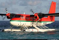 Taxiing in after splashdown adjacent to the Island of Meedhupparu bringing tourists in from Male, a 45 minute flight away. The colours of the indian ocean are spectacular whether you're under it, on top of it or flying high above it. Maldivian Air Taxi De Havilland Canada DHC-6-300 Twin Otter Off-Airport - Meedhupparu Island Maldives, March 20, 2014