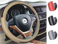 16 Inch Steering Wheel Cover with Foam Black Material : Leather. Type : All-match. Installation Method : Hand Sewing. Applicable Season : Four Season. Applicable Gender : All. Size : 13-15 Inch. Car Make : All. Brand : Jinho. Specification Instruction JINING JINHO INTERNATIONAL TRADING CO., LTD Founded in 2000, Located in JINING city, SHANDONG province. Mainly export Car seat cover, Car mats, Car cover, Mobile Carport, Car baby seat and other car goods more than thousands varieties