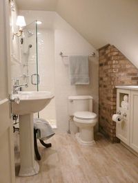 Small Bathrooms That Pack a Punch: Use every square inch by filling niches with built-in storage. If you are remodeling, consider this tactic to maximize space. From DIYnetwork.com