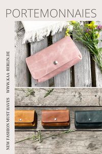Diese Geldbörsen aus Leder sind einfach wunderschön, praktisch, elegant und zeitlos. Die Portemonnaies von kaaberlin gibt es indes Größen S, M, L. #portemonnaie #ledergeldbörsen #lederaccessoires #fashiontrends #kaaberlin