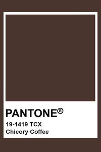 Pantone Chicory Coffee