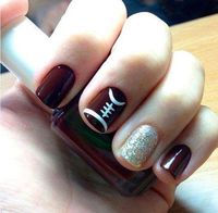 Cool nails for NFL #superbowl #nails #nfl #nailart