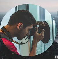 How you shoot through glass and avoid the glare. This extra large lens shade helps protect from glares while shooting through glass..