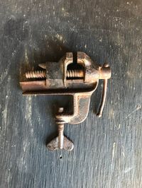 Vintage Antique Small Vise Machinist Anvil Atomchicago | Etsy