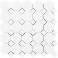 Satori Brilliant White Bistro 12-in x 12-in Matte Porcelain Wall Tile in the Tile department at Lowes.com