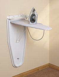 White Compact Ironing Centre Steam #wallmounteddesk