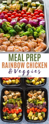 MEAL PREP – HEALTHY ROASTED CHICKEN AND VEGGIES - BUNDA KITCHEN