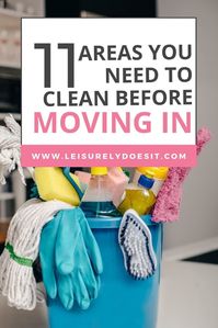 Have you recently bought a new home? Cleaning a new house before moving in is definitely recommended. Here's what to clean and simple tips for how to do it. #newhouse #cleaningtips #ldi via @Leisurely Does It