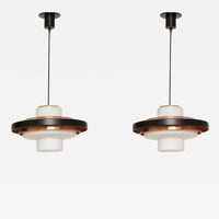 Stilnovo - Stilnovo ceiling pendants model 1219, a pair