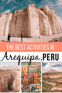 The best things to do in The White City, Arequipa, the most underrated city in Peru. Discover Arequipa's best sites, museums, indoor and outdoor activities, shopping, and more. Written by a local gringa who lived Arequipa for four months. | Arequipa Itinerary | Colca Canyon | Places to Visit in Arequipa | Guide to Arequipa | #Arequipa #Arequipa #Peru #SouthAmerica
