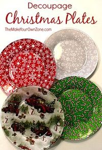 How To Make Decoupage Plates - The Make Your Own Zone