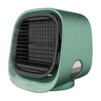 Air Cooler Fan Mini Desktop Air Conditioner with Night Light Mini USB Water Cooling Fan Humidifier Purifier Multifunction Summer Power (W): 5wVoltage (V): 5VCertification: CETiming Function: No TimingOrigin: CN(Origin)Remote Control Function: NoPower Source: USBWater-shortage Power-off Protection: YesType: Cooling OnlyMax. Timing Limit: No TimingReverse Rotating Function: NoType: Air Cooling FanSuspender Length: No SuspenderRotation Way: Without RotationAir supply mode: Rotary VaneApplication: 1
