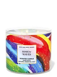 Rainbow Waves 3-Wick Candle | Bath & Body Works