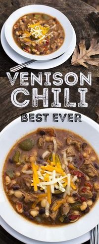 The Best Ever Venison Chili Recipe with Bell Pepper It’s that time of year again when the weather is cold and nothing is better than a hot bowl of chili. We enjoy this wild venison recipe in our home and we thought we would share.