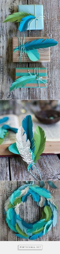 DIY Paper Feathers www.liagriffith.com