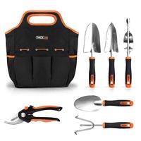 7 Garden Tools Set, Stainless Steel Heavy Duty Gardening Kit