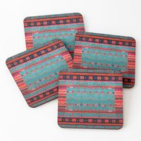 "Epic Traditional Moroccan Calm Blue Artwork by ARTERESTING" Coasters (Set of 4) for Sale by Arteresting | Redbubble