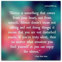 nner Visions on Twitter: "Time spent in silence is time with your true Self. It is time spent to gain clarity and build confidence.