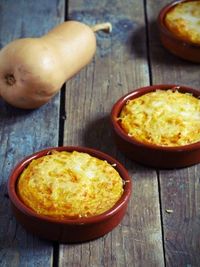 gratins de butternut à la polenta