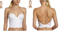 Plunging back bra with great support for the girls, perfect for backless or low back wedding dresses
