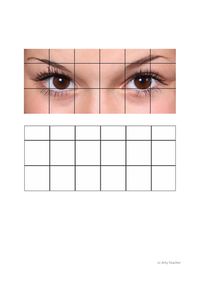 Eye Grid Drawing #1 Excellent for teaching line, tone and detail. Perfect classwork or homework for portrait drawing projects. See the link to the right to buy this as part of a bundle....