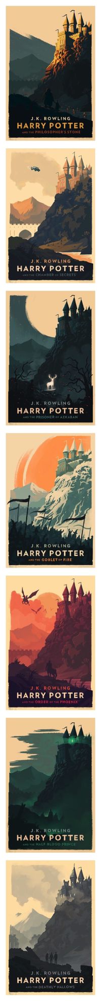 Minimalist Harry Potter art prints designed by Olly Moss #HarryPotter