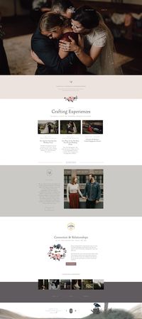 Our client website showcase - www.codyandallisonphoto.com Collaborate with our design team to create a unique website that reflect who you are as a brand online. We offer 3 custom packages depending on your needs.