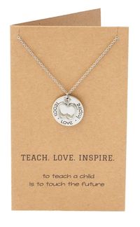 Our Elise Gifts for Teachers - Teach, Love, Inspire Necklace reminds your teachers the important role they play in your life. It's a perfect gift for teachers to show how much you appreciate them.