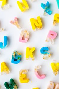 DIY Gold Leaf Colour Block Letter Soaps | Fall For DIY