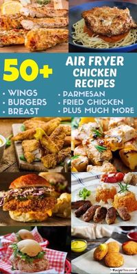 Air Fryer Chicken Recipes. Introducing you to the ultimate list of the best air fryer chicken recipes. Perfect for planning new chicken recipes to cook in your air fryer. Includes everything from air fryer chicken breast to air fryer chicken wings to air fryer rotisserie chicken and much more. #airfryer #airfryerrecipes #airfryerchicken #airfryerchickenbreast #airfryerchickenwings #airfryerchickenrecipes