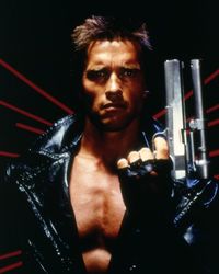 Arnold Schwarzenegger in "The Terminator"1984
