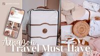 AMAZON TRAVEL MUST-HAVE PT. 2 | Hardside Luggage Suitcase Cover - YouTube