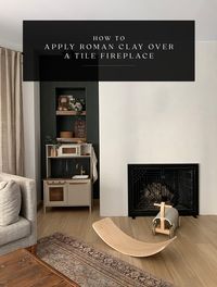 How to Apply Roman Clay Over a Tile Fireplace -