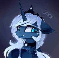 Embarrassed Luna by MagnaLuna