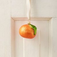 Mandarin Orange Glass Ornament