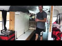 (91) DIY Murphy Bed for Tiny Home School Bus - YouTube