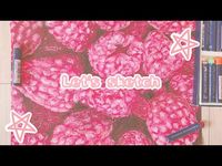 Oil pastel SPEEDPAINT raspberries - YouTube