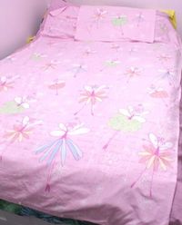 Cherries Parsons Fairies Flowers Single Bed Duvet Quilt Cover & P/Case Pale Pink | eBay