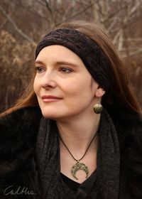 Gold colored Lunula pendant and crescent earrings: available on: https://www.etsy.com/shop/CalthaJewelry