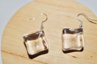 Excited to share this item from my #etsy shop: Ice cube dangle earrings, miniature, quirky, statement earrings, unique gift, fun earrings, weird earrings, food jewelry