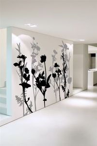 "Floral Tree 2" Wall Decal by WALLTAT.com covers an 8ft x 10ft wall area! Choose any of our 34 vinyl colors to create your own 2-color masterpiece.