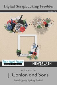 Newsflash clusters freebie from Blue Heart Scraps