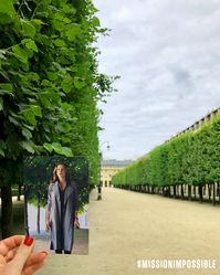 We filmed #MissionImpossible Fallout in the #LuxembourgGardens in #Paris with #RebeccaFerguson.