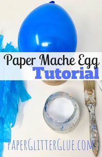 How to make a Paper Mache Egg with inexpensive materials. It's a fun craft that you can use for Easter or any holiday to display a miniature vignette.