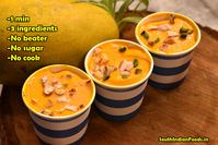 1 min mango cup ice cream