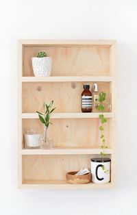 DIY | bathroom storage shelf @burkatron